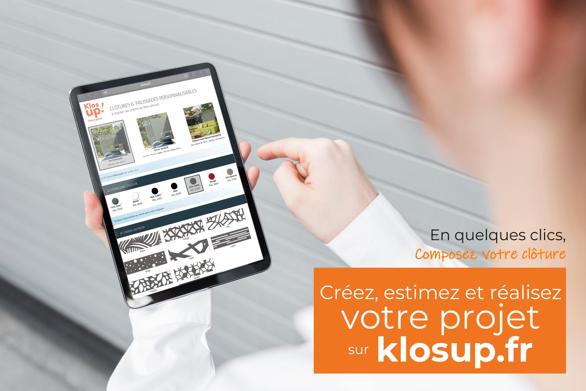 configurateur cloture aluminium klosup jardin - 1