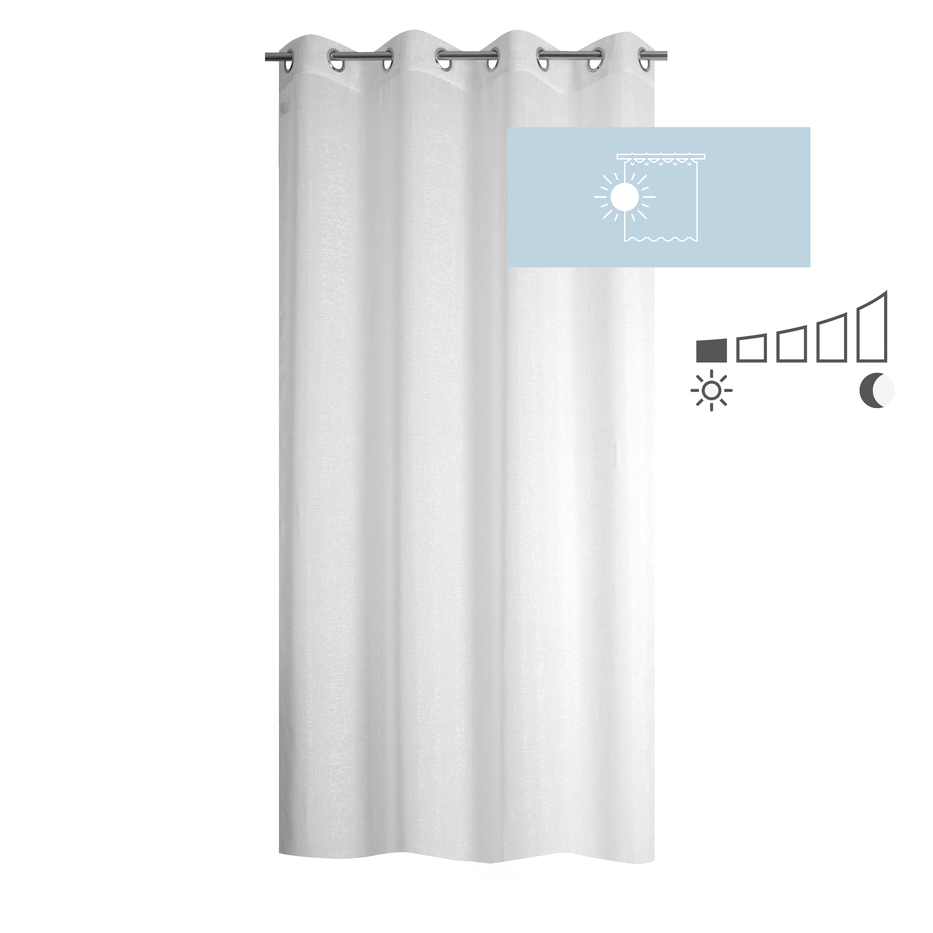 Voilage semi-transparent produit sans caractéristiques spécifiques, Harlana, bla - 2