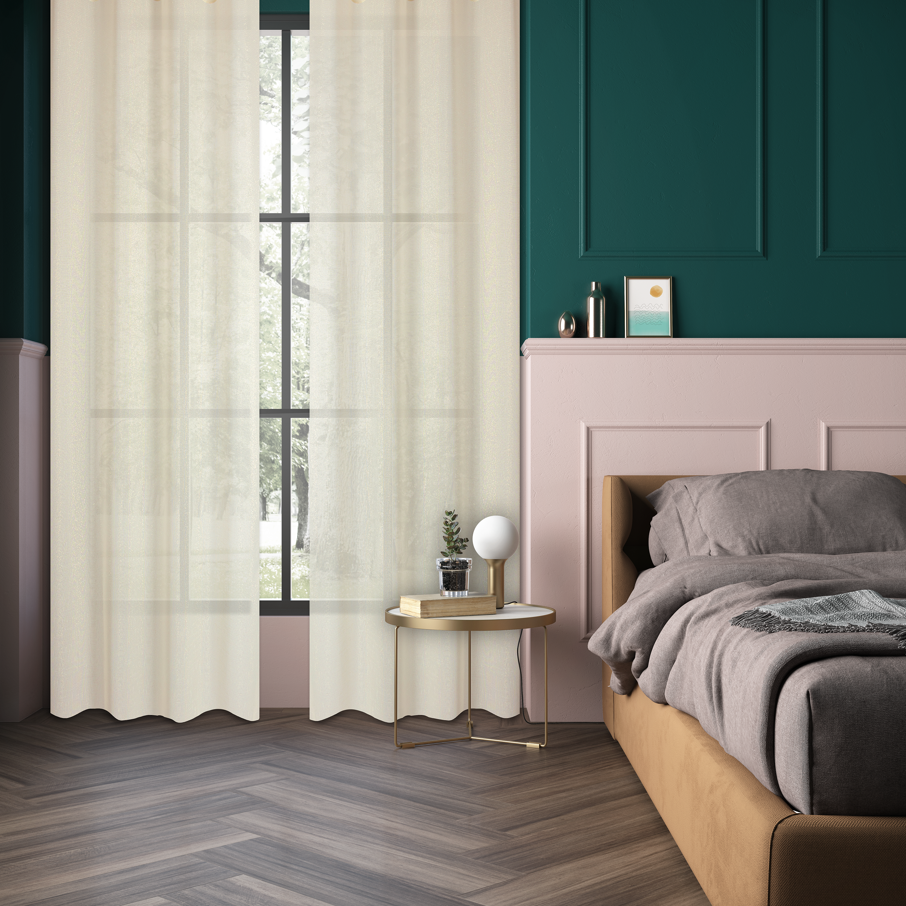 Voilage semi-transparent, Harlana, beige H.260 x l.135 cm INSPIRE - 6