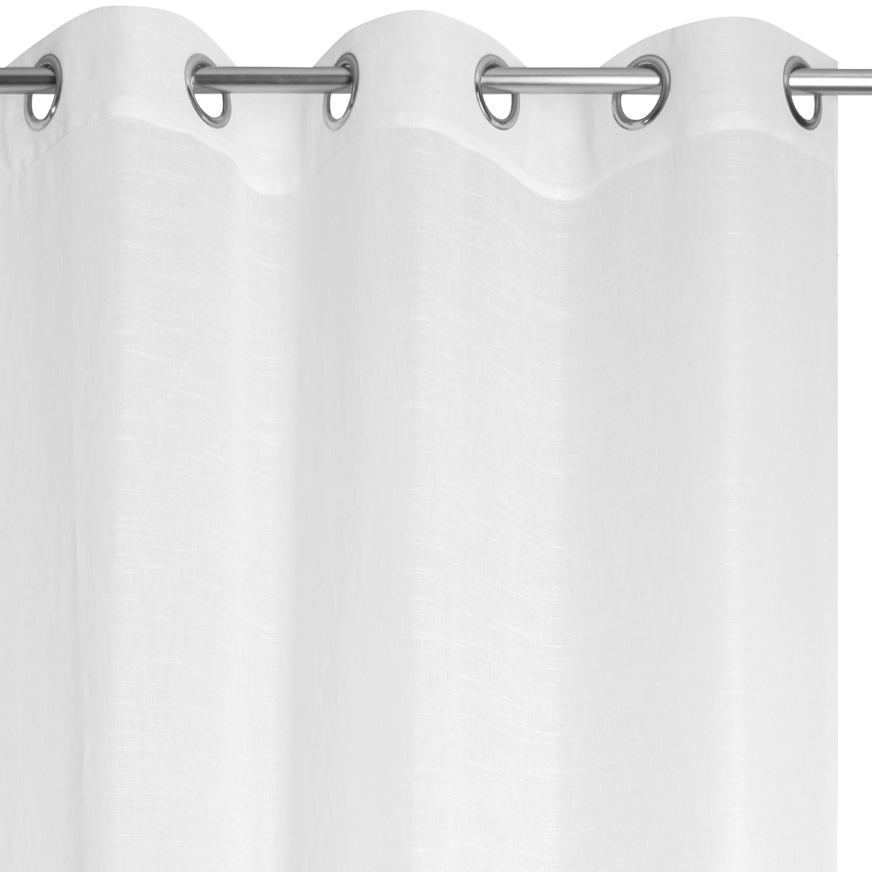 Visillo ollaos cambria inspire liso blanco de 200x280cm