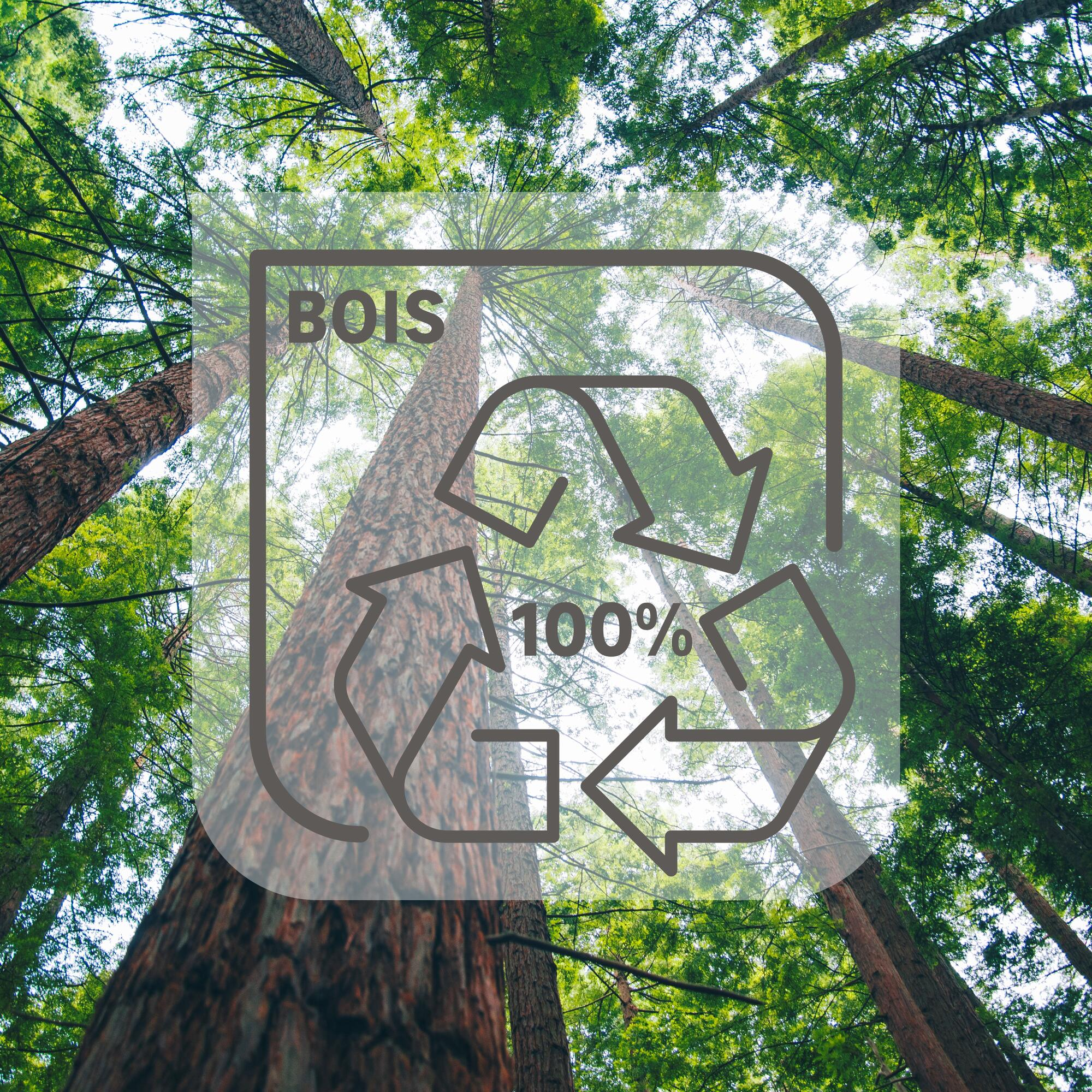 Façade de cuisine Vienne en panneau de bois 100% recyclé et origine FSC - 2