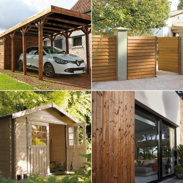 Tinte Luxens para puertas, contraventanas, revestimientos, ventanas, portones, vallas.