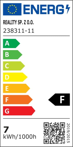 Kinkiet Lester 60 cm czarny z imitacją drewna 560 lm LED Reality - 4