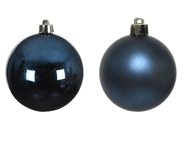 Conjunto de 24 bolas de natal vidro ⌀2.5 cm azul