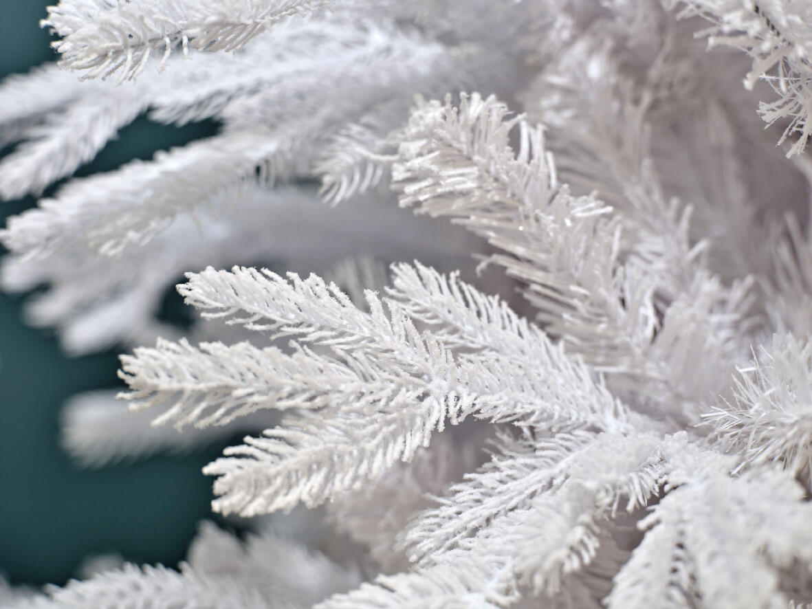 Albero di Natale artificiale innevato Orlando Bianco bianco H 210 cm x Ø 120 cm - 3