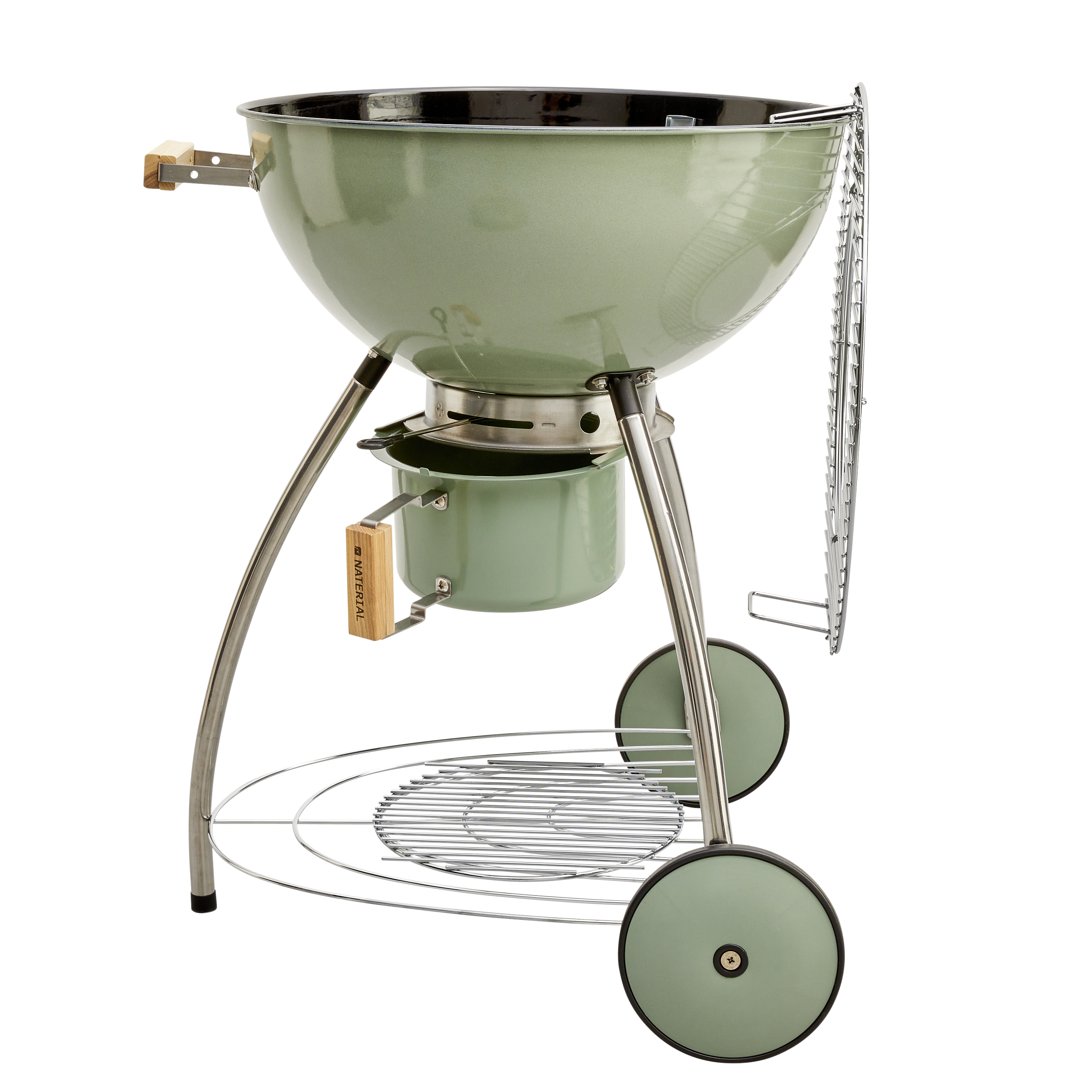 Grill węglowy okrągły 54.5cm Phoenix Beta II zielony Naterial - 15