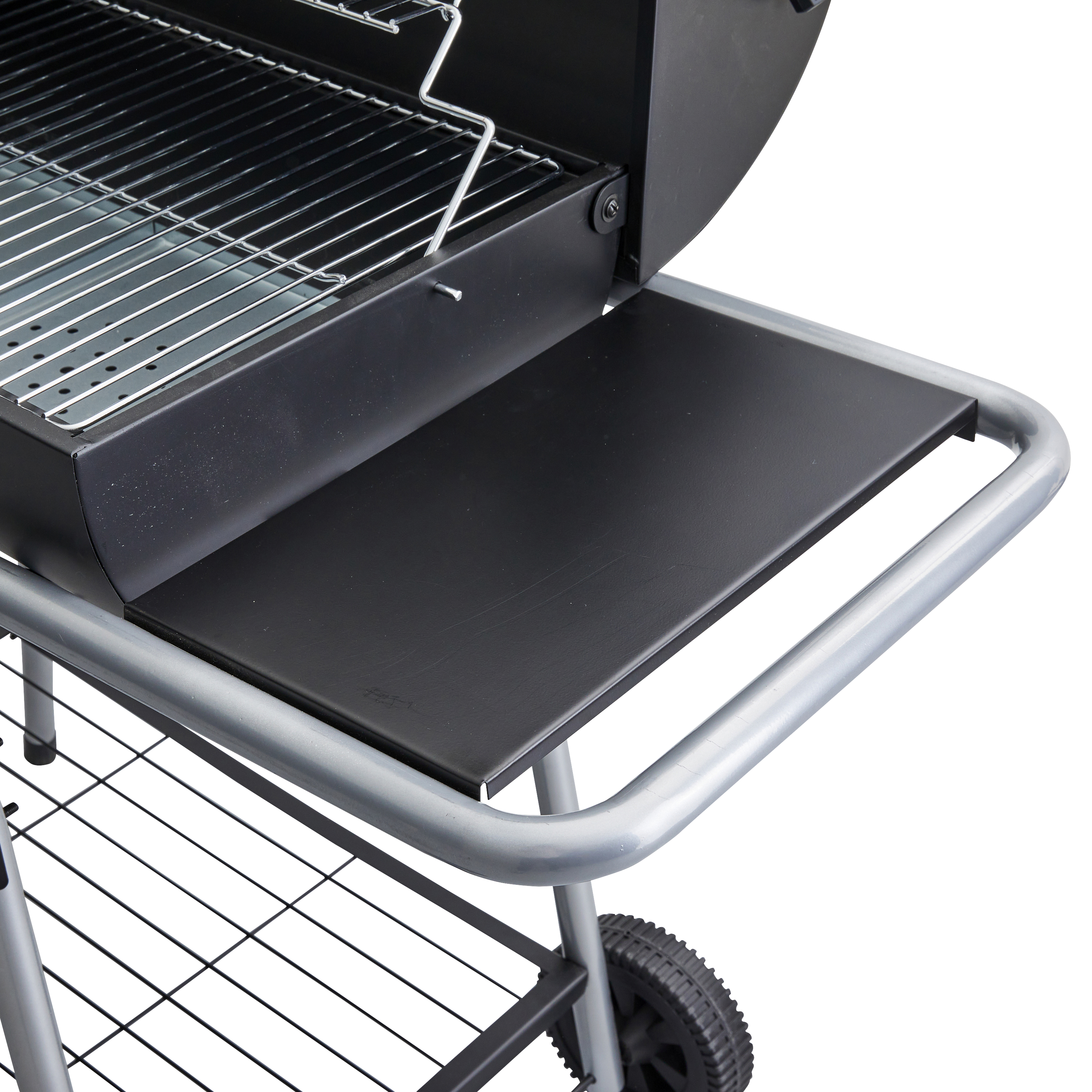 Grill węglowy na wózku Talos z dodatkowym rusztem i półkami bocznymi Naterial - 11