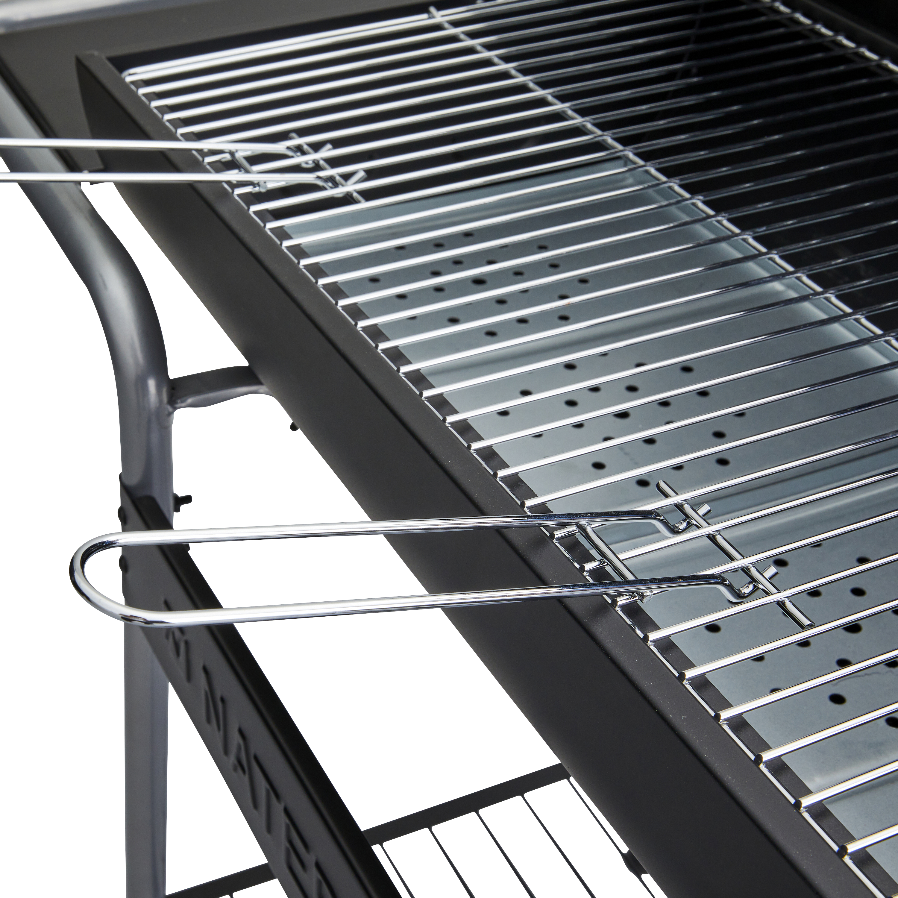 Grill węglowy na wózku Talos z dodatkowym rusztem i półkami bocznymi Naterial - 12