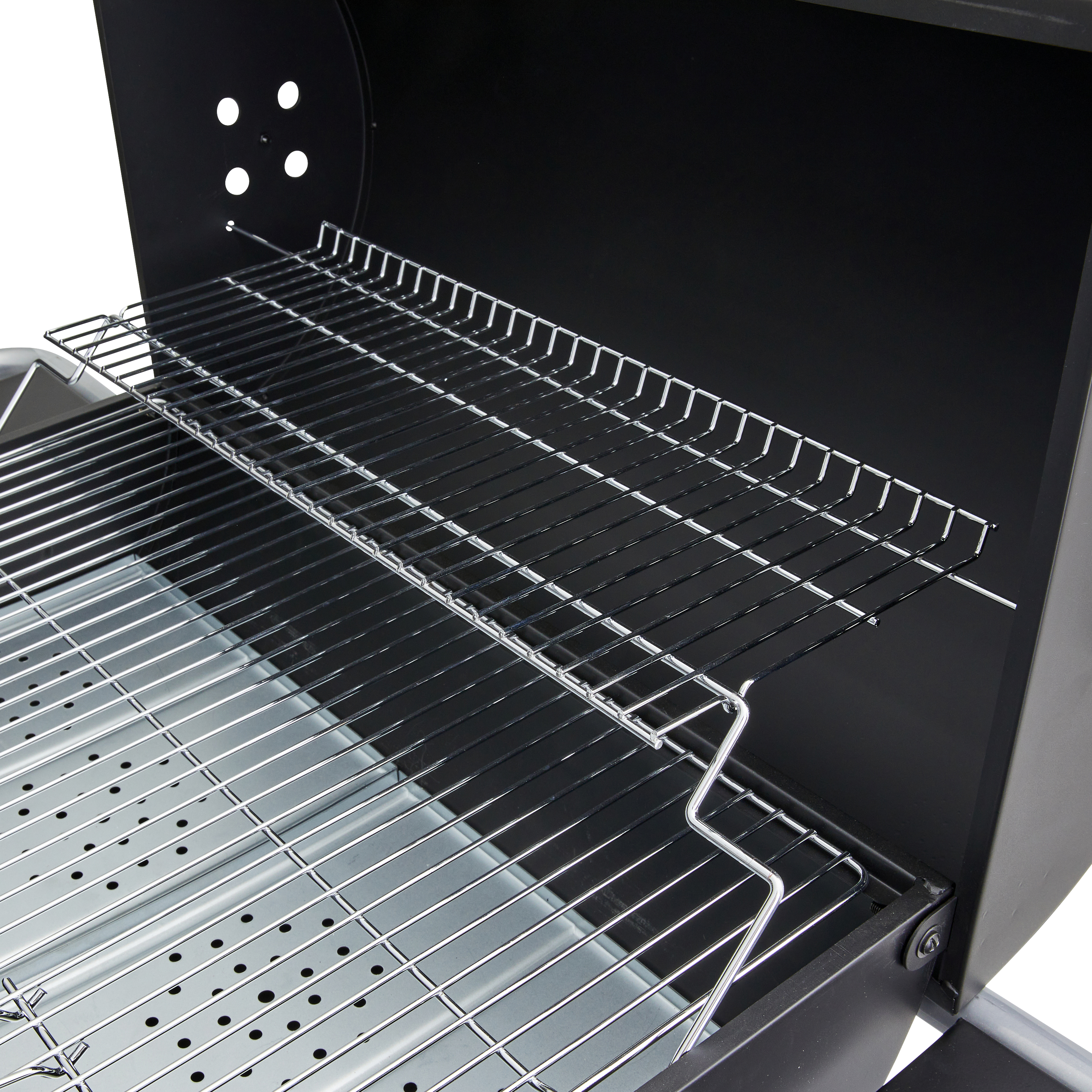 Grill węglowy na wózku Talos z dodatkowym rusztem i półkami bocznymi Naterial - 15