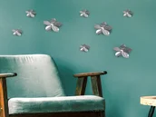 Adesivi Murali Piante Vinile Verde Rimovibili Colorati Fiori - Foto 3