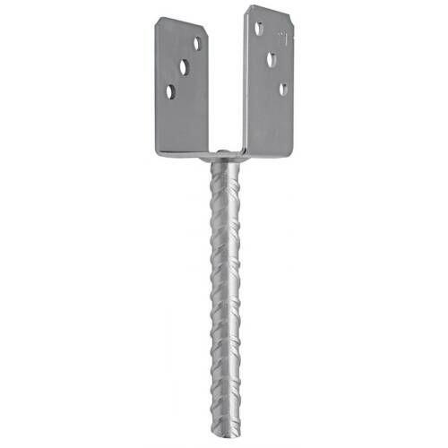 Podstawa słupa do betonu 121x120x4 mm metalowa Domax