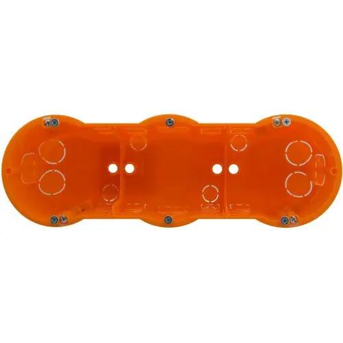 Puszka instalacyjna podtynkowa do płyt G-K. 3 x 60 mm głęboka ELEKTRO-PLAST