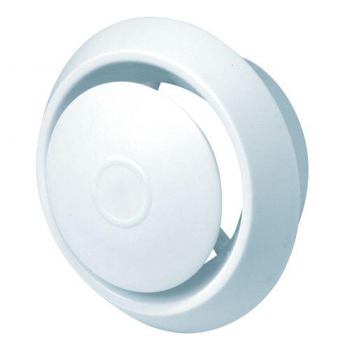 Anemostat plastikowy 125 mm biały EQUATION
