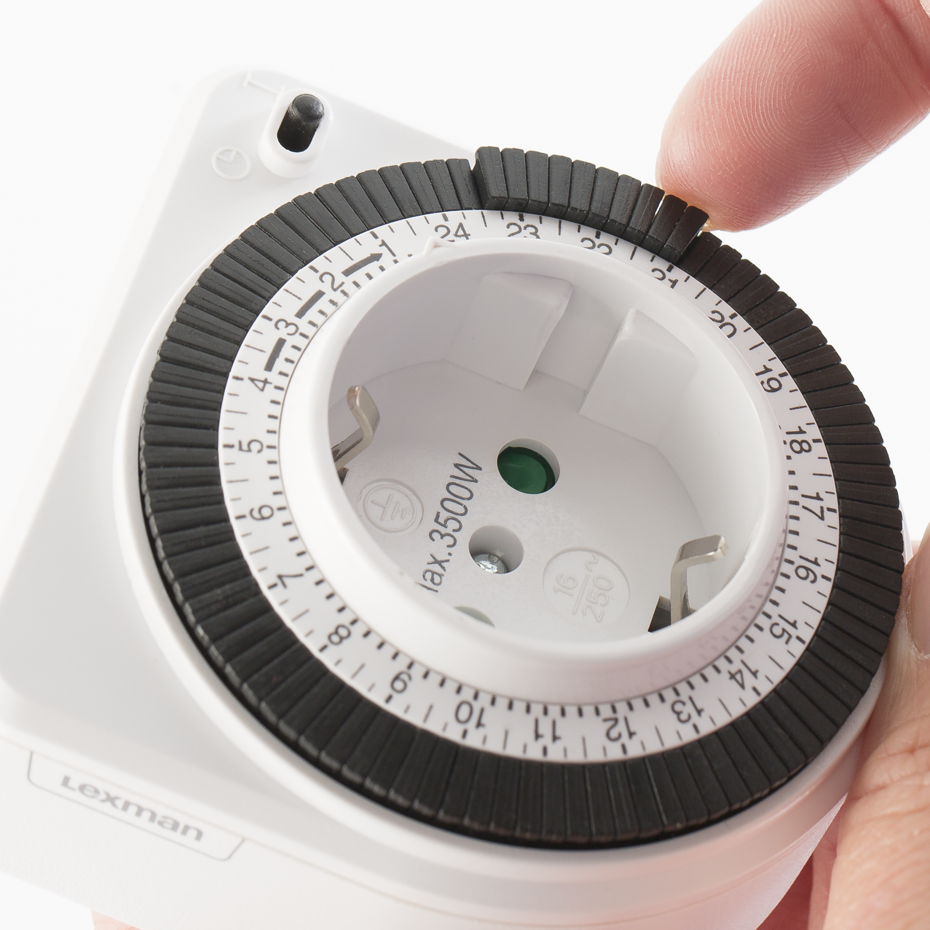 Programador analógico LEXMAN compacto en color blanco - 6