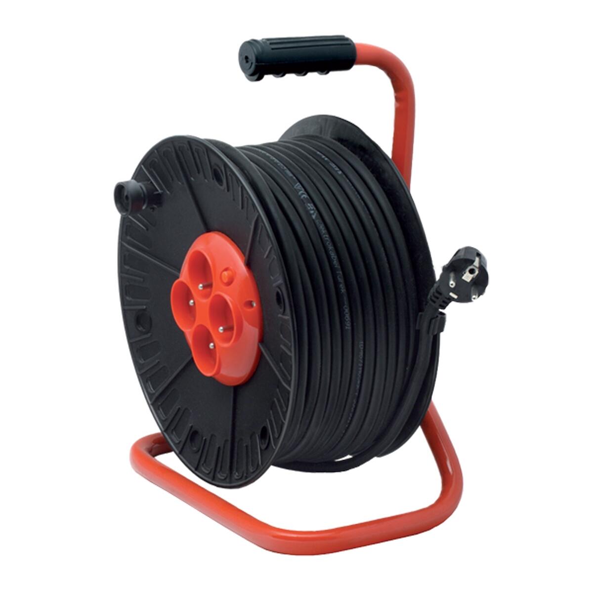 Przedłużacz bębnowy z 4 gniazdami z zabezpieczeniem 40 m 3x1,5mm LEXMAN - 5