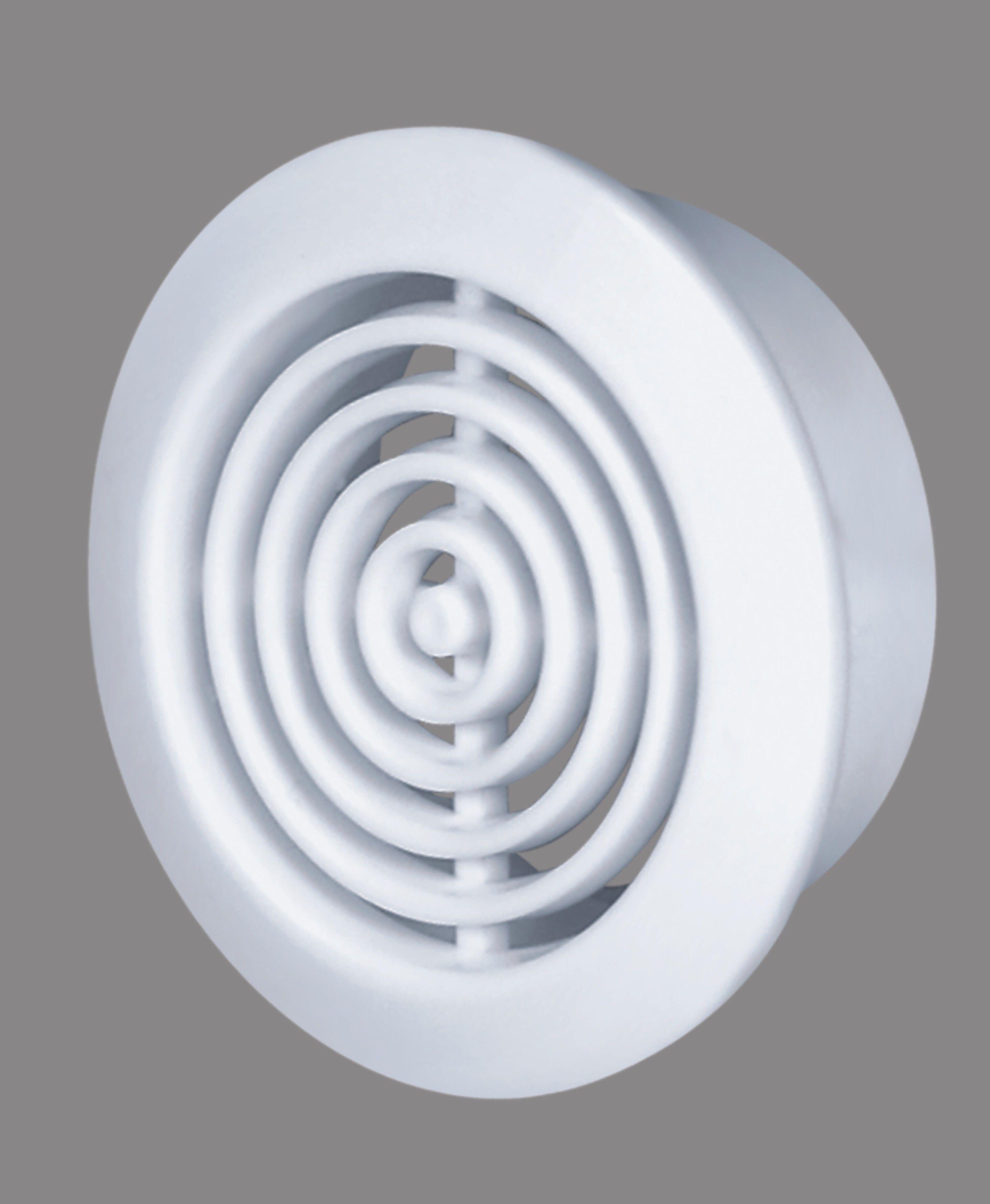 Kratka wentylacyjna OKRĄGŁA 45 / 58 biała 2szt. EQUATION - 2