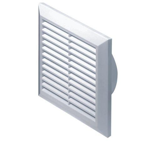 Kratka wentylacyjna 14 x 14 cm / 100 mm biała EQUATION