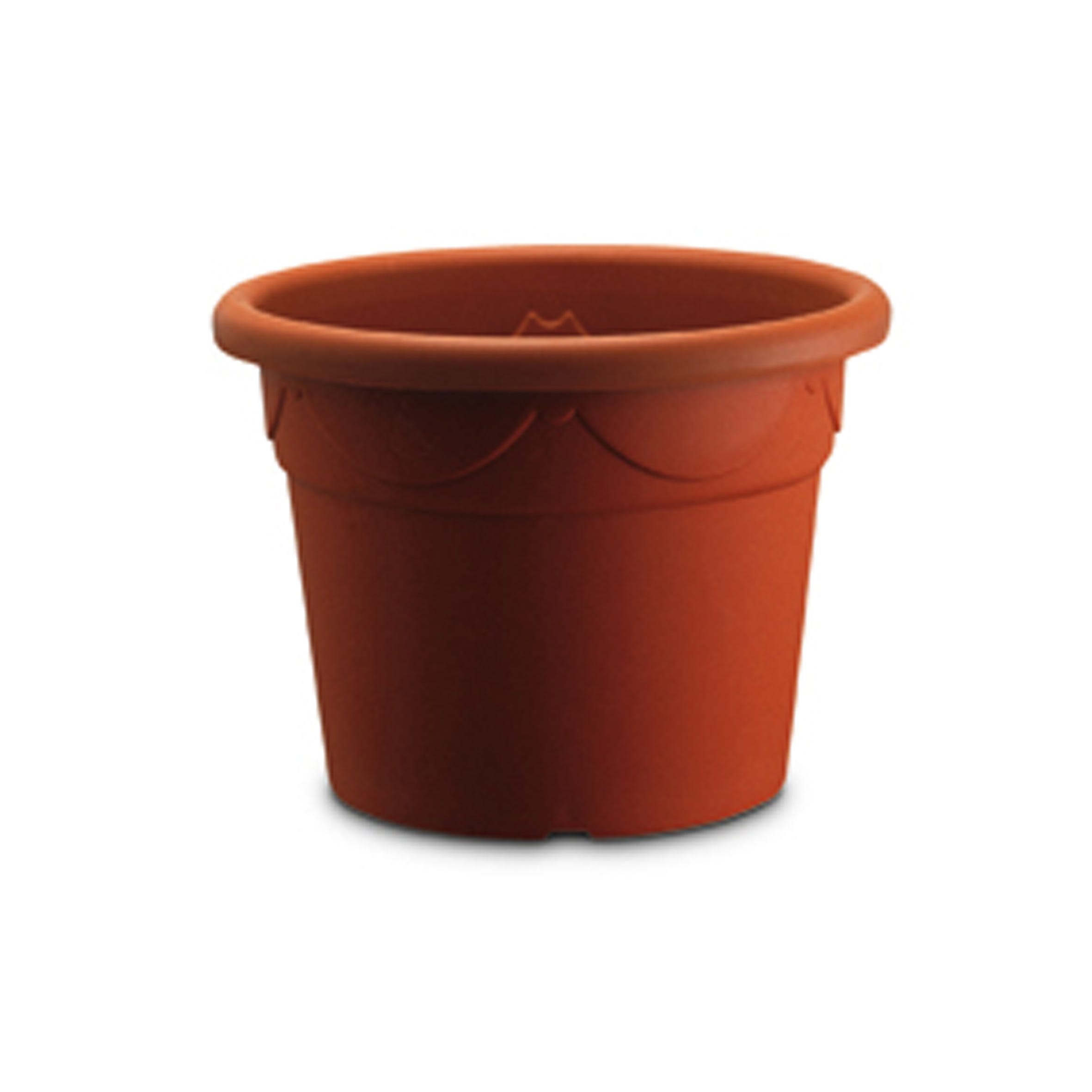 Vaso Da Fiori Dona In Polipropilene – 30 Cm Di Diametro – Colore Terracotta – Resistente Agli Agenti Atmosferici