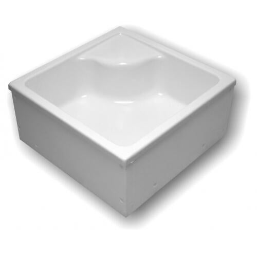 Brodzik kwadratowy Schedpol Dante 80 × 80 x 41 cm biały