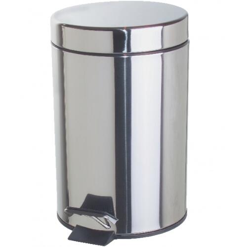 Papelera de baño urban gris brillo 3l