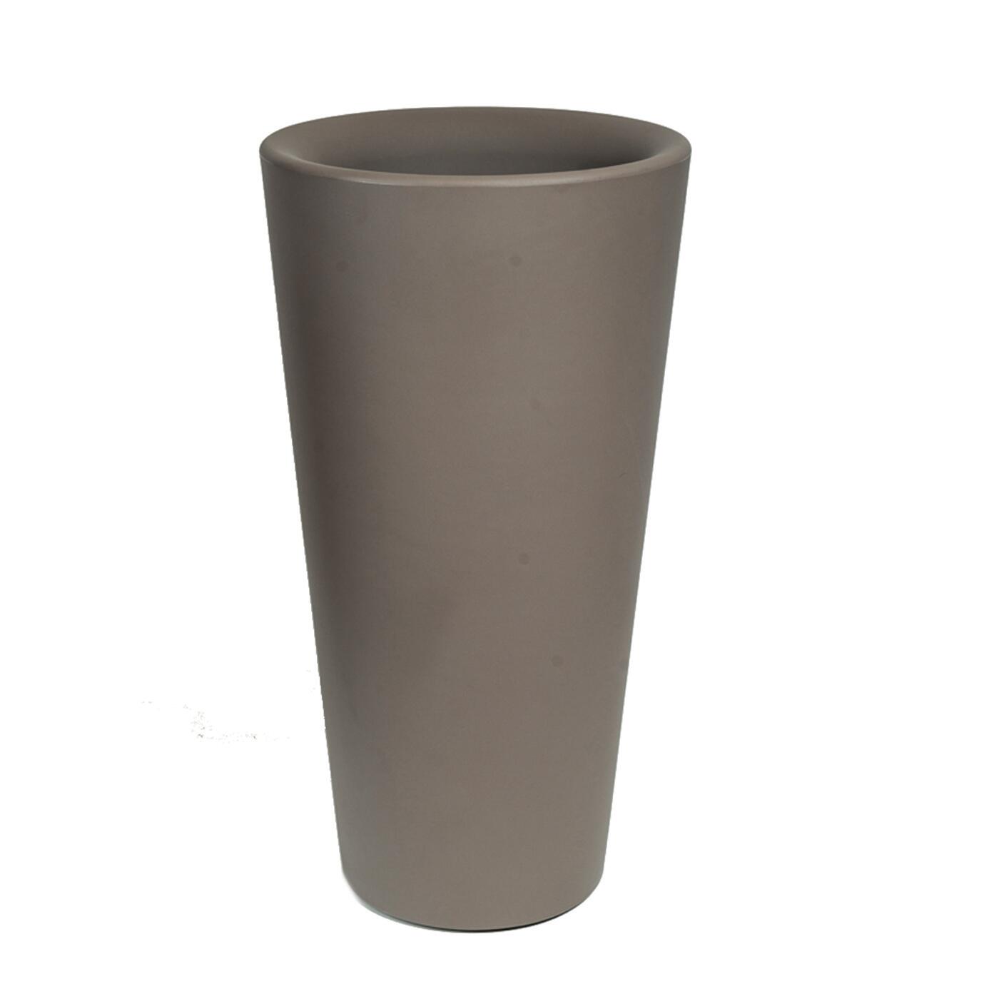 Lyxo - Vaso Cache-pot quadrato Loto in polietilene per piante da esterno 40x40x85 cm - Vaso Lyxo - Vaso Cache-pot quadrato Loto in polietilene per piante da esterno 40x40x85 cm - Vaso