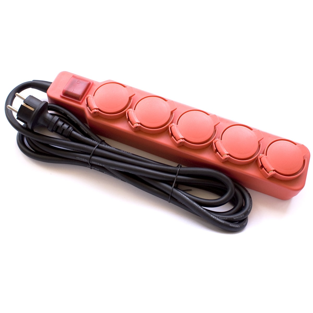 Przedłużacz z 5 gniazdami z zabezpieczeniem 5 m IP44 ELGOTECH - 2