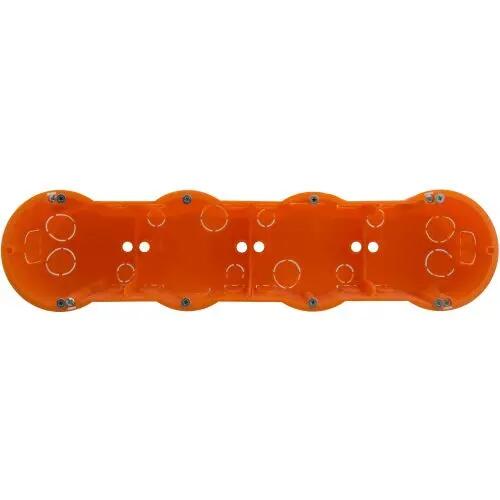 Puszka instalacyjna podtynkowa do płyt G-K. 4 x 60 mm głęboka ELHURT
