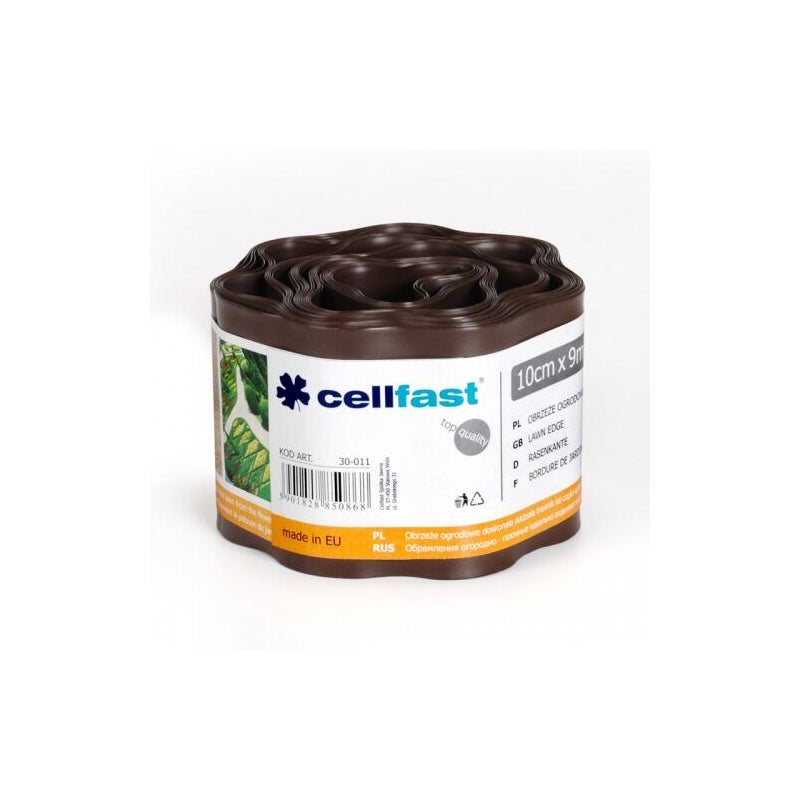 Obrzeże trawnikowe 900x10 cm brązowe CellFast