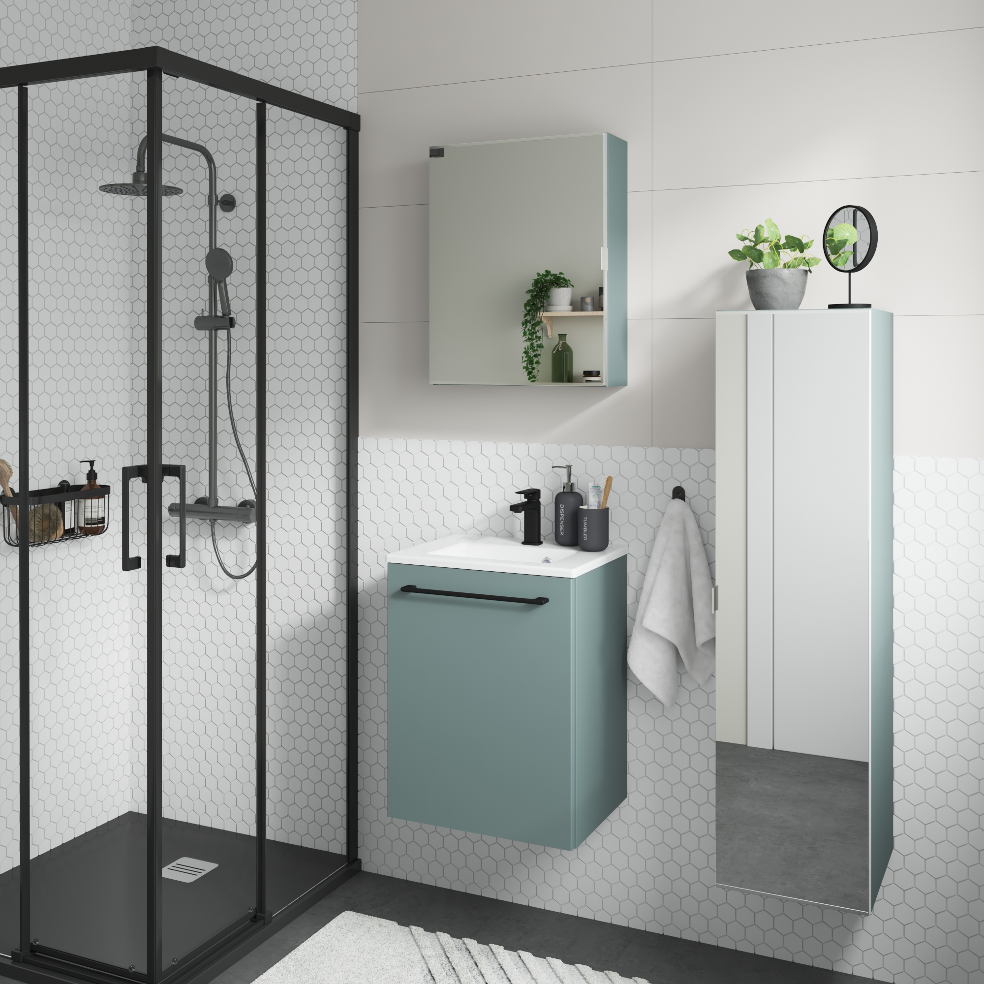 Colonne l.30 x H.115 x P.33 cm, vert, Remix - 6