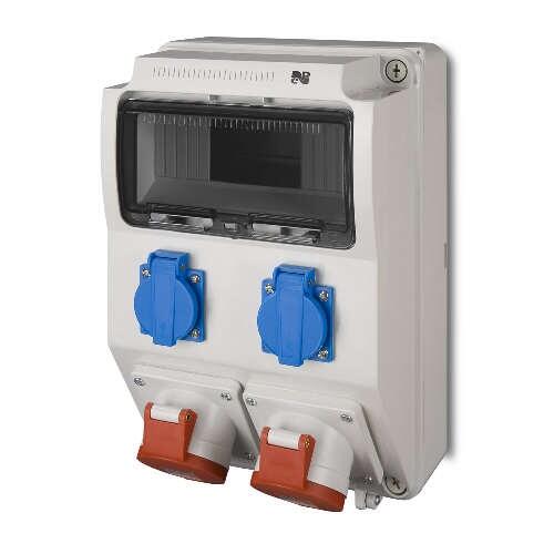 Rozdzielnica elektryczna z okablowaniem RS2X2P + Z16 / 32A / 5 ELEKTRO-PLAST