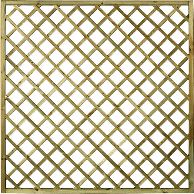 Traliccio grigliato fisso in legno marrone L 180 X H 180 cm, Sp 30 mm CERLAND