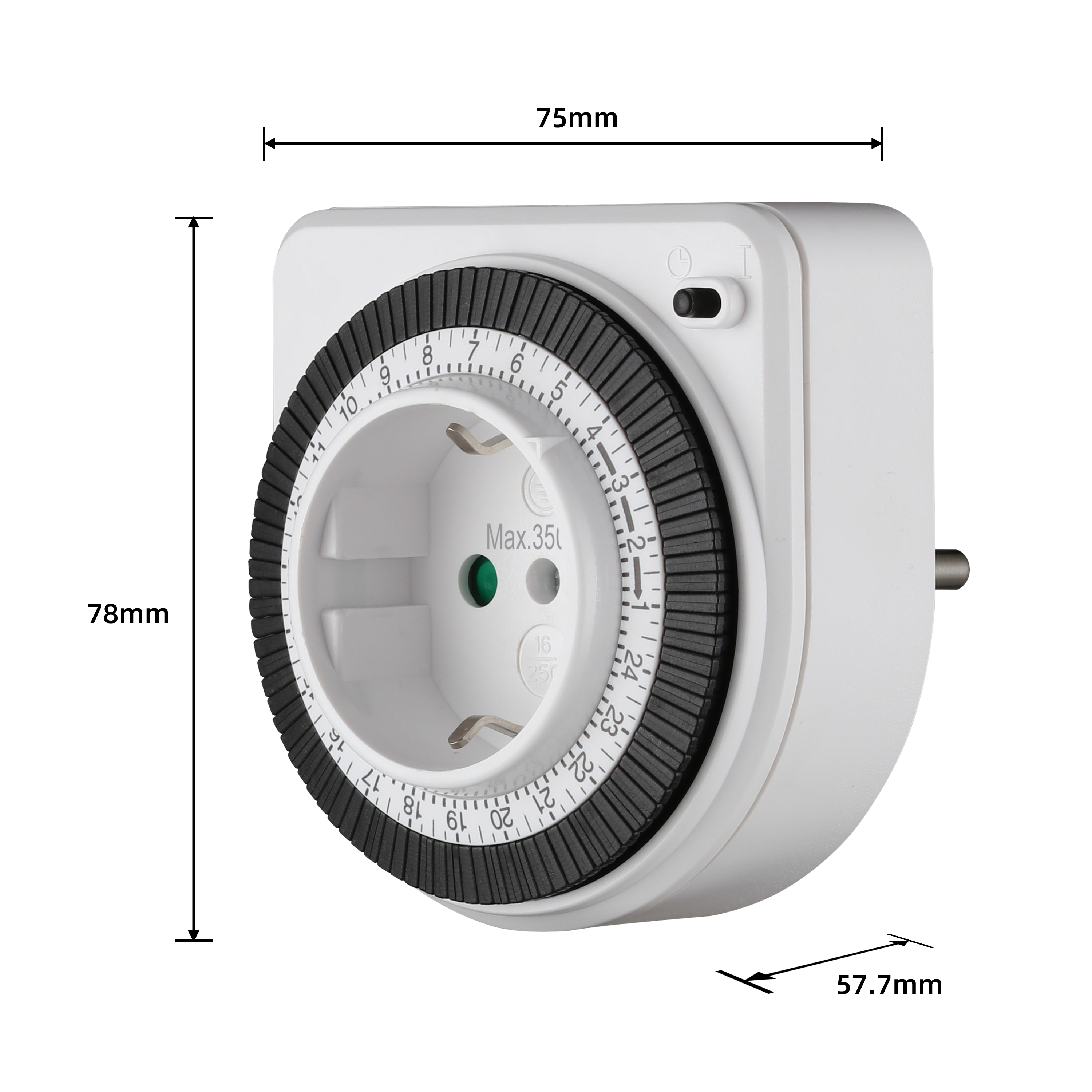 Programador analógico LEXMAN compacto en color blanco - 9