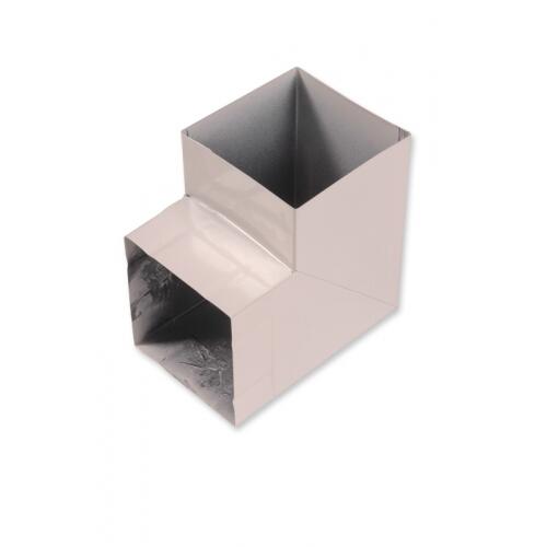 Kolanko do rury do okapu kwadratowej białe 90° 90 x 90 mm Akpo