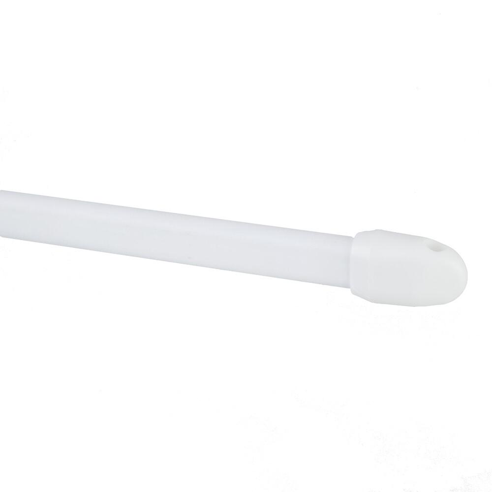 Karnisz mini do zazdrostek 80-120 cm biały 2 szt.