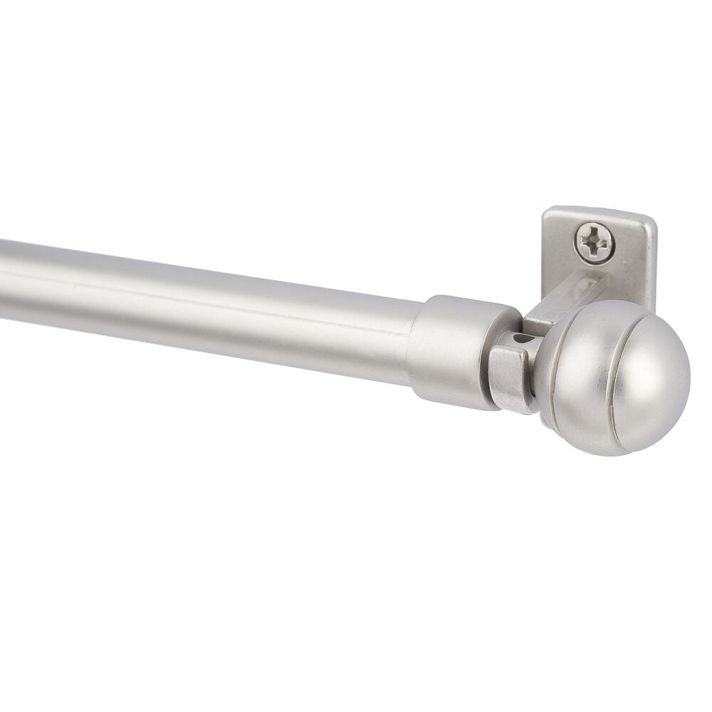 Karnisz mini do zazdrostek Davi 80-120 cm srebrny