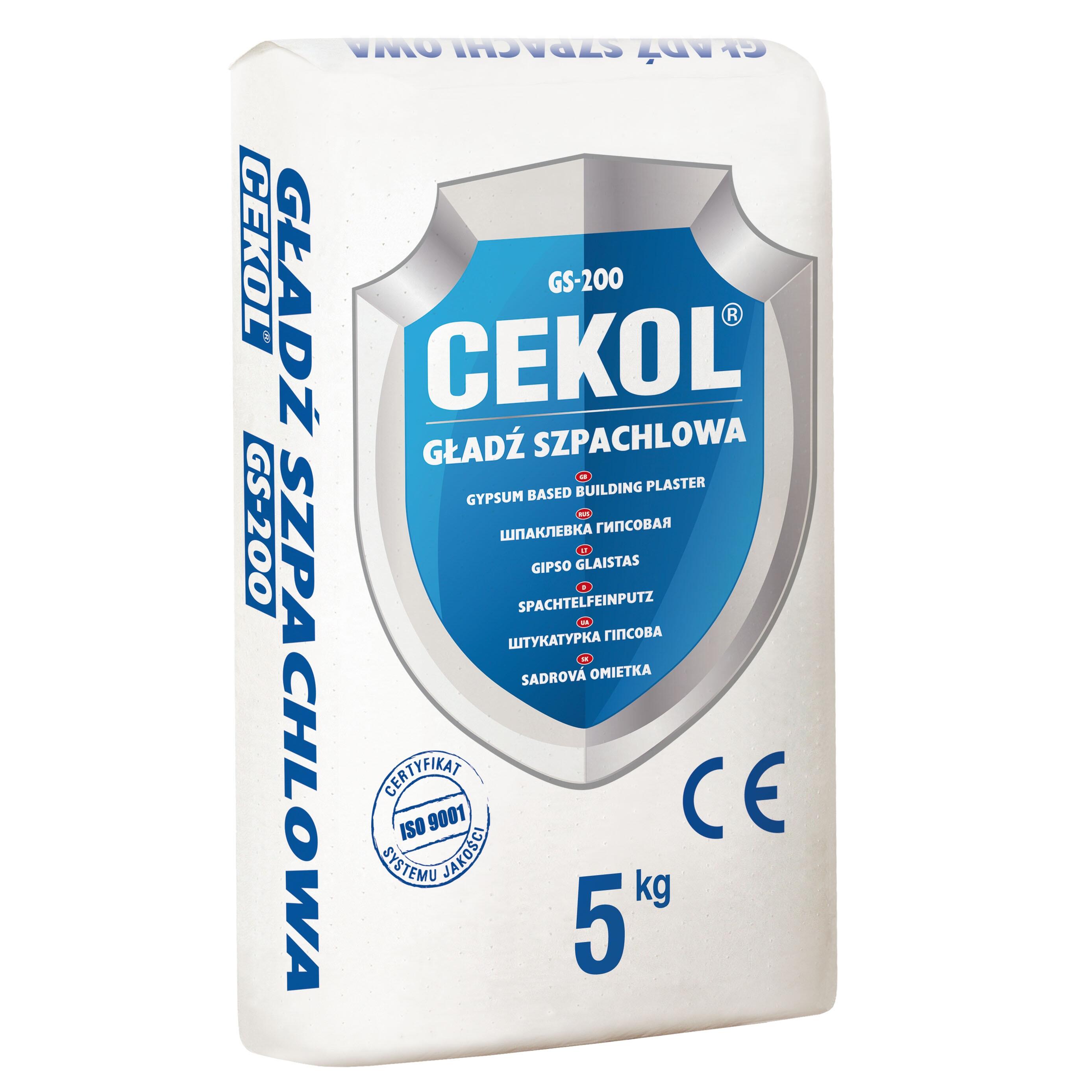 Gładź szpachlowa GS-200 5 kg Cekol - 2