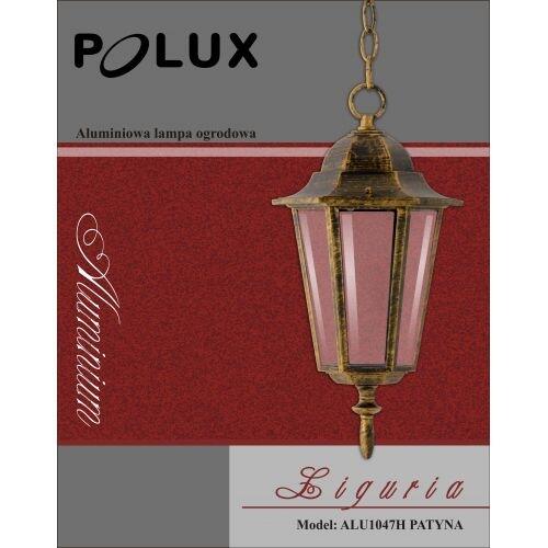 Lampa ogrodowa wisząca LIGURIA IP43 stare złoto E27 POLUX - 7