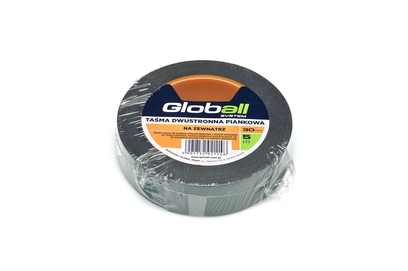 Taśma dwustronna piankowa 30 mm x 5 m na zewnątrz GLOBALL - 3