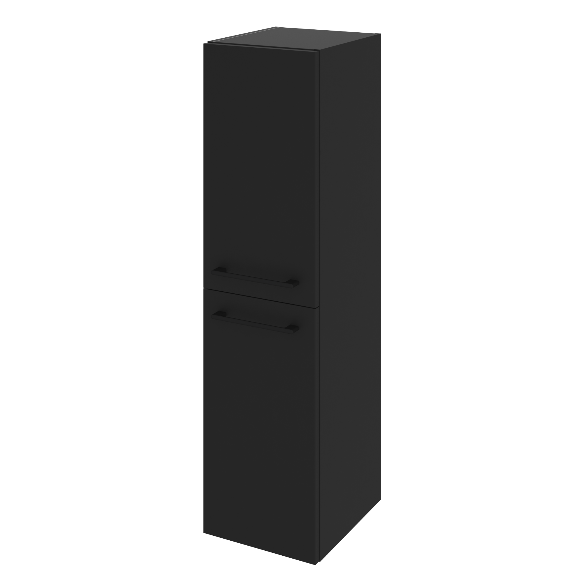 Struttura colonna bagno Remix nero opaco L 30 x H 115 x P 33 cm - 6