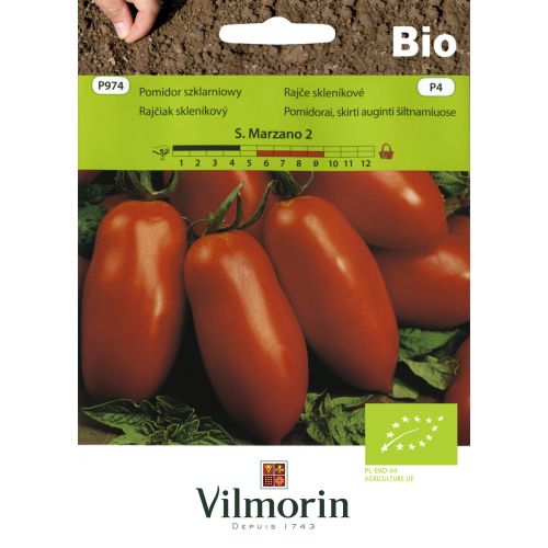 Pomidor szklarniowy Bio S.Marzano nasiona ekologiczne Vilmorin