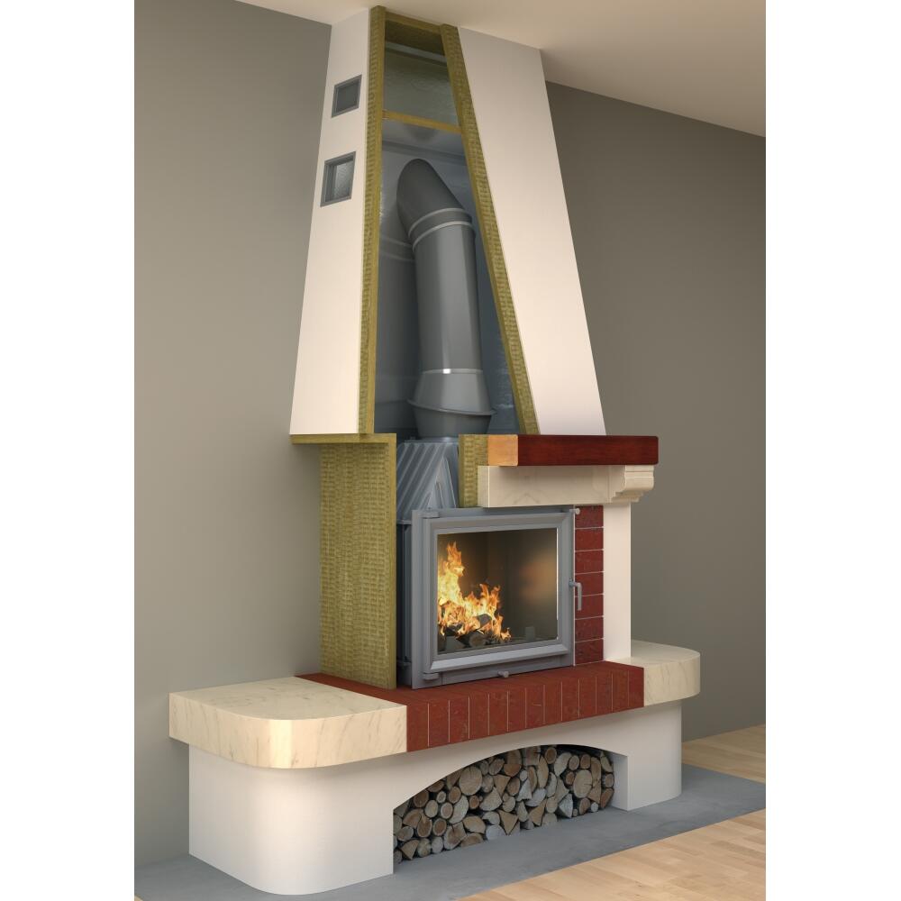 Wełna skalna kominkowa Firerock 3 cm 0.6 m2 Rockwool - 2