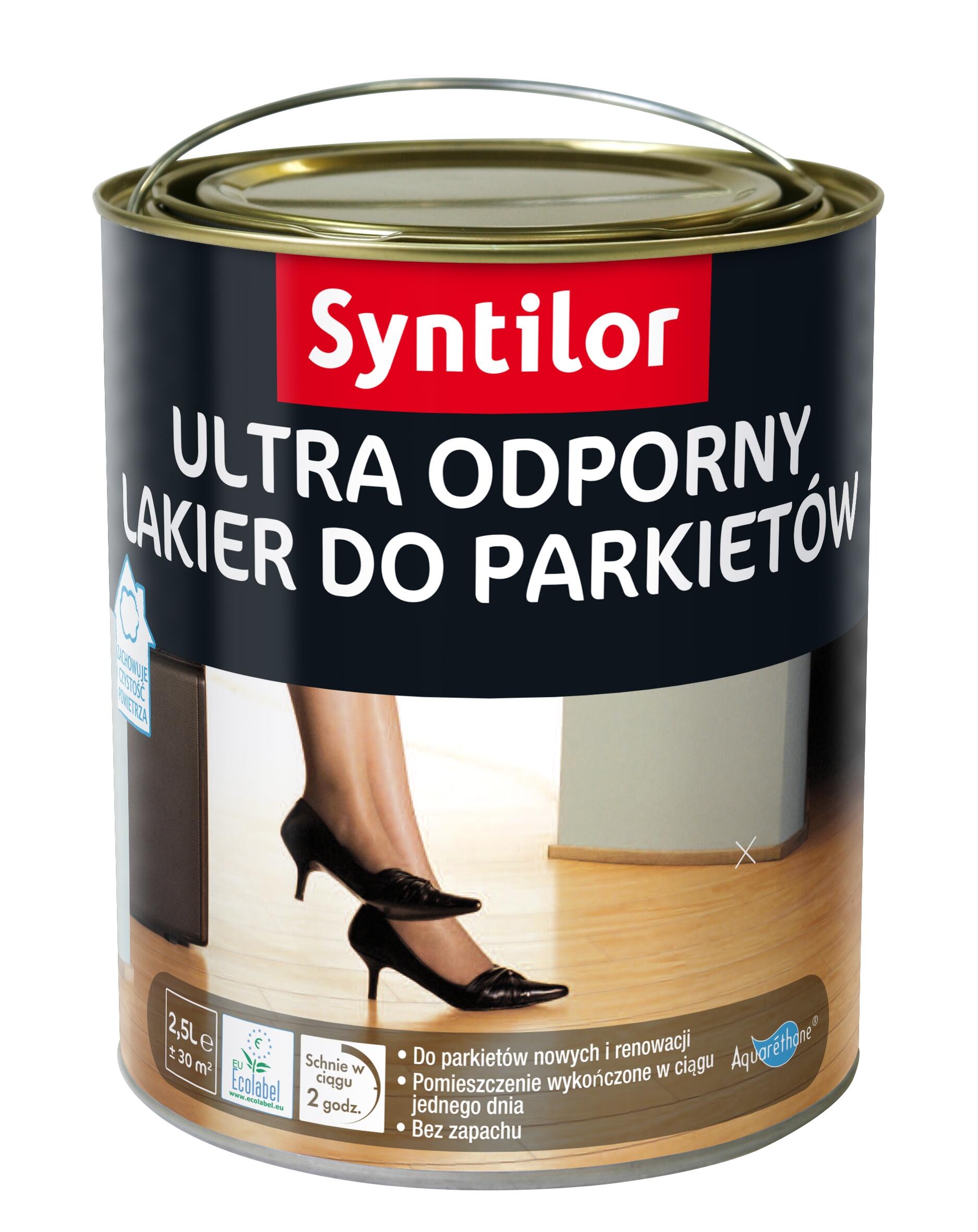 Lakier do parkietu ULTRA ODPORNY 5 l Bezbarwny Połysk SYNTILOR