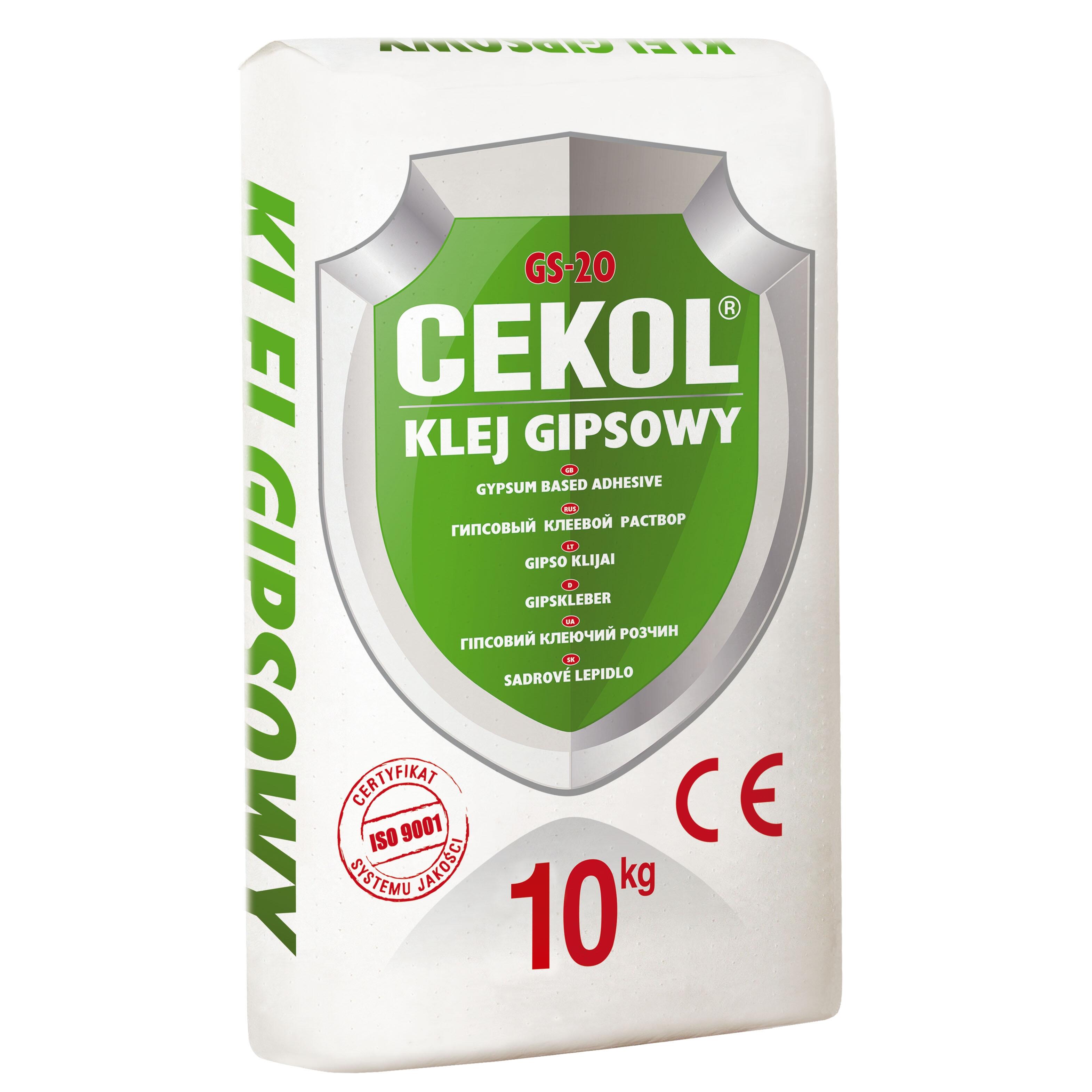 Klej gipsowy GS-20 10 kg Cekol - 2