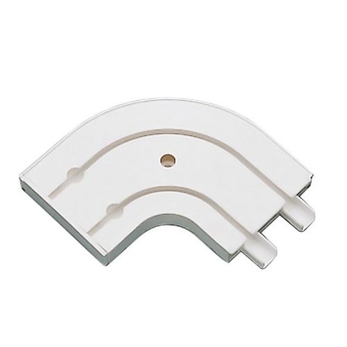 Łuk zewnętrzny zakończeniowy 2 szt. do szyny sufitowej 2-torowej 13.5 cm Gardinia