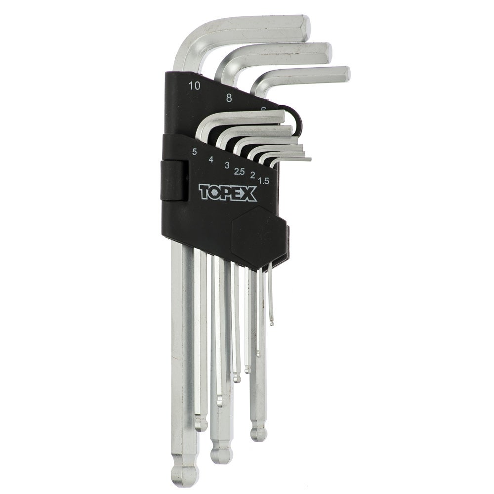 Zestaw kluczy imbusowych Hex 1.5 - 9 mm 35D957 Topex