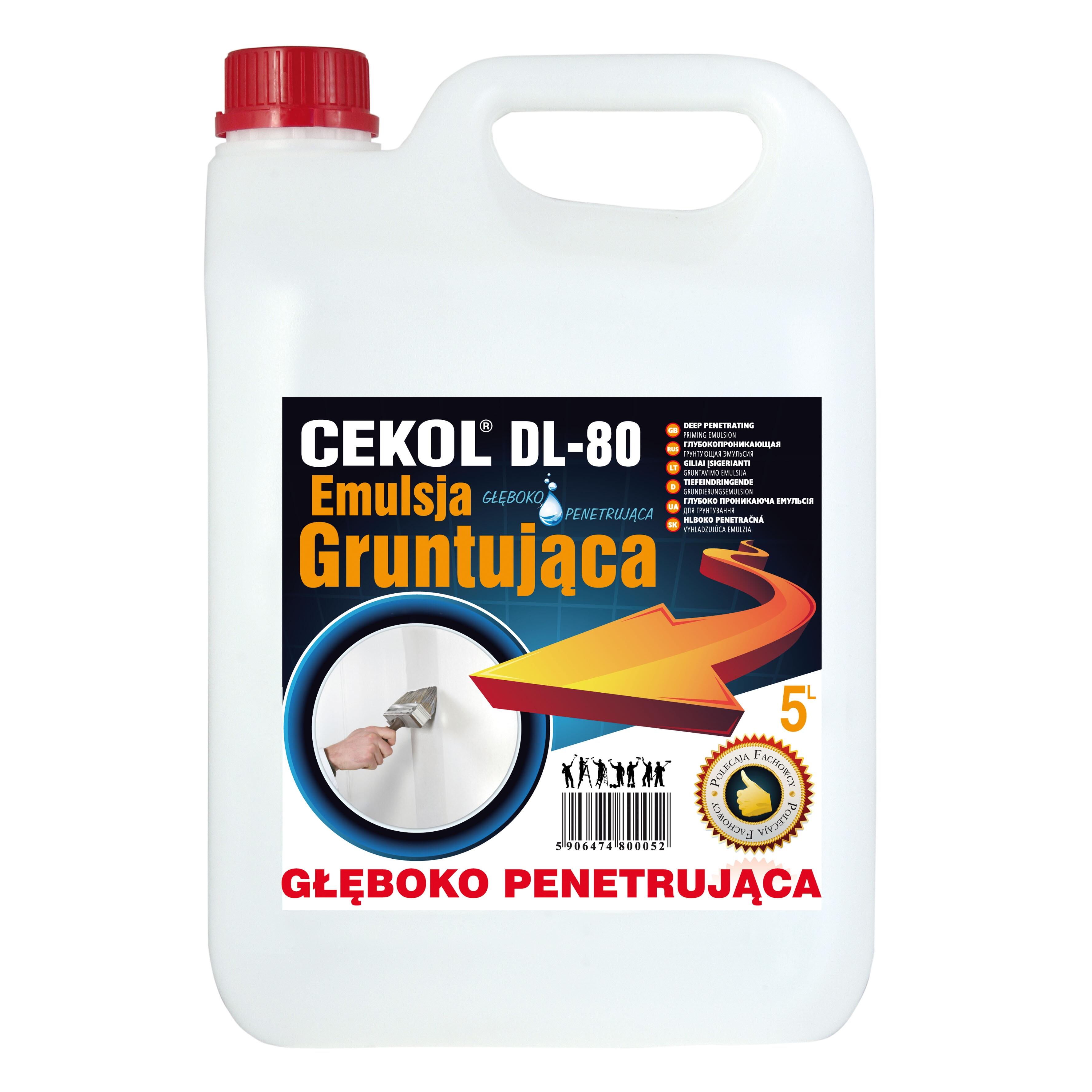 Grunt głęboko penetrujący DL-80 5 litrów Cekol - 3