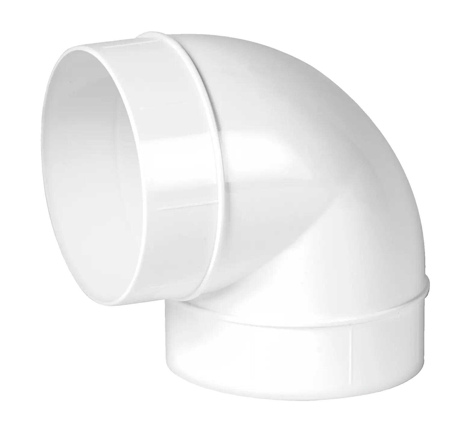 Kolanko wentylacyjne OKRĄGŁE 90° 100 mm 0.1 m EQUATION - 3