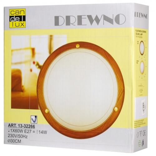 Plafon 1030 30 cm brązowo-biały E27 Candellux - 8