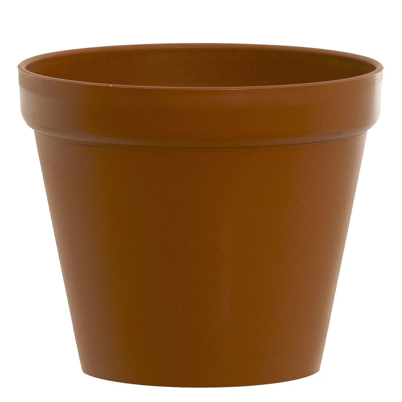 Doniczka plastikowa śr.17 cm brązowa Glinka Prosperplast