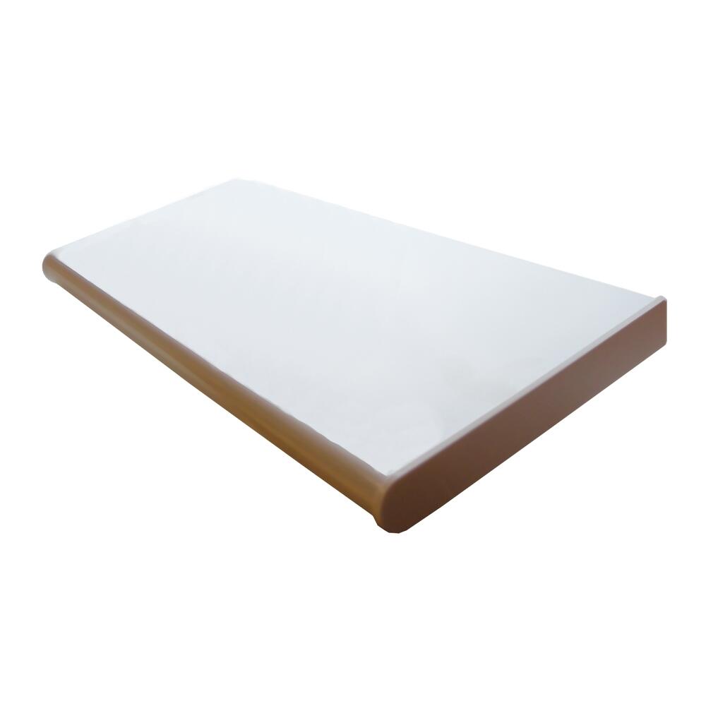 Parapet wewnętrzny płyta wiórowa biały połysk 305x30x2.8 cm Biuro Styl